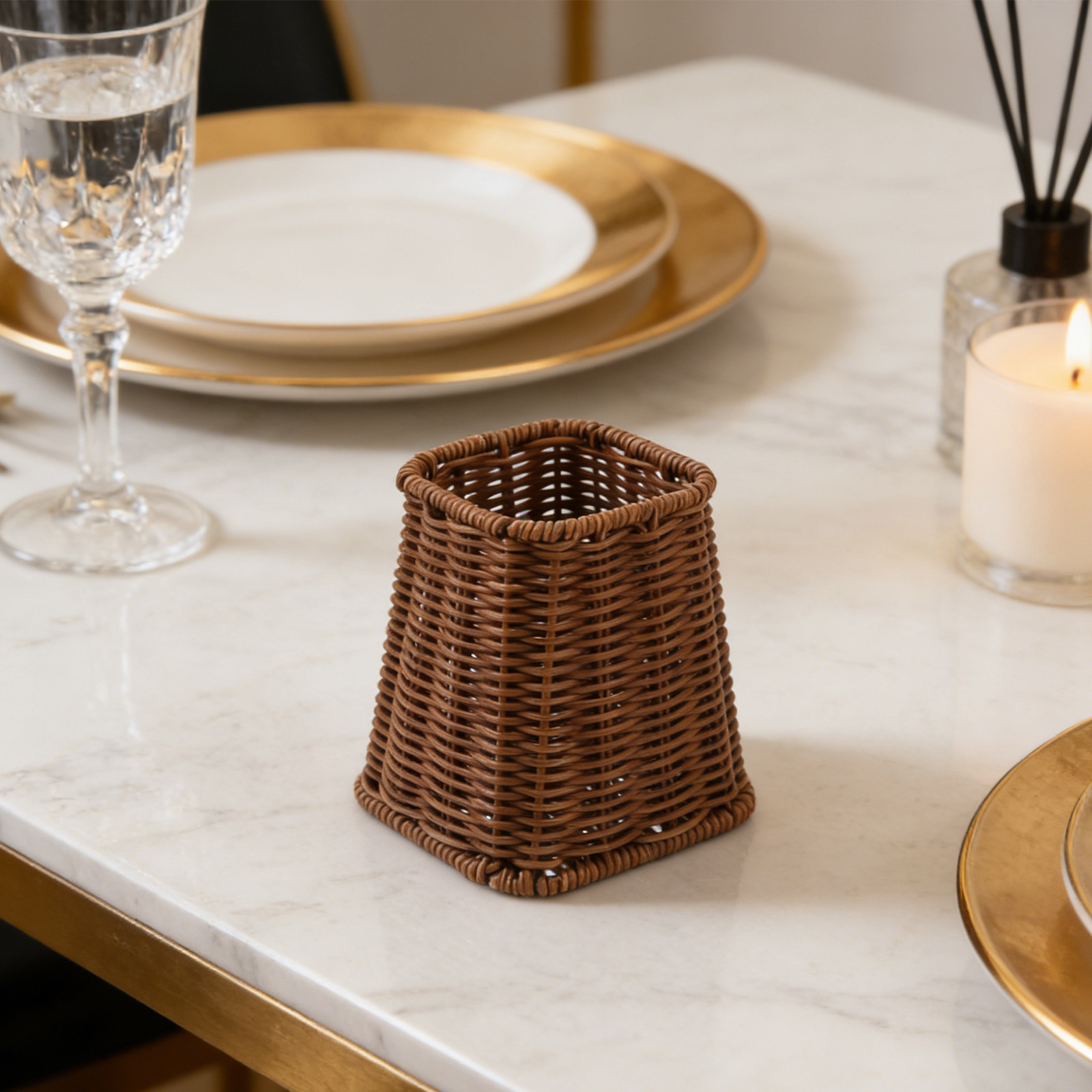 Kitchen Utensil Holder - Винтажный держатель для столовых приборов, имитация