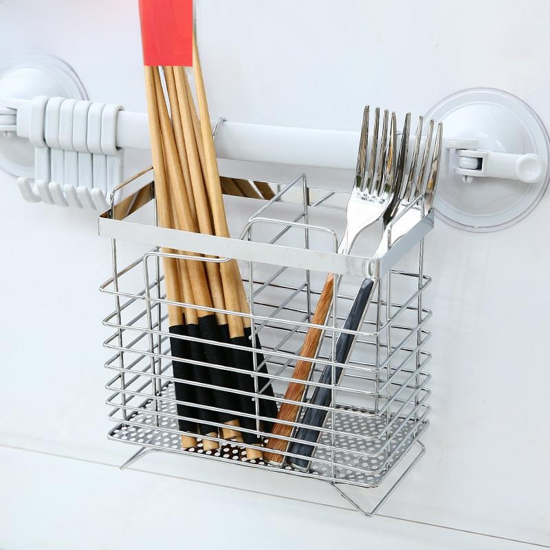 Kitchen Utensil Holder - Настенный держатель для палочек из нержавеющей