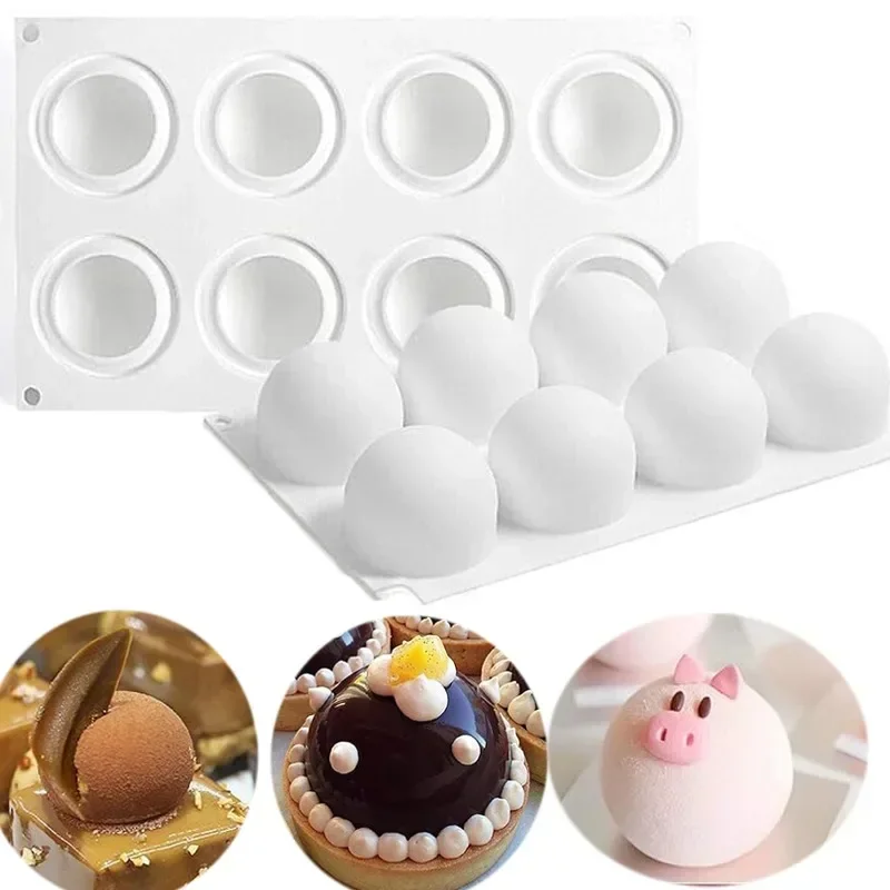 Kitchen Handy Gadgets - 3D сферическая силиконовая форма для мусса,