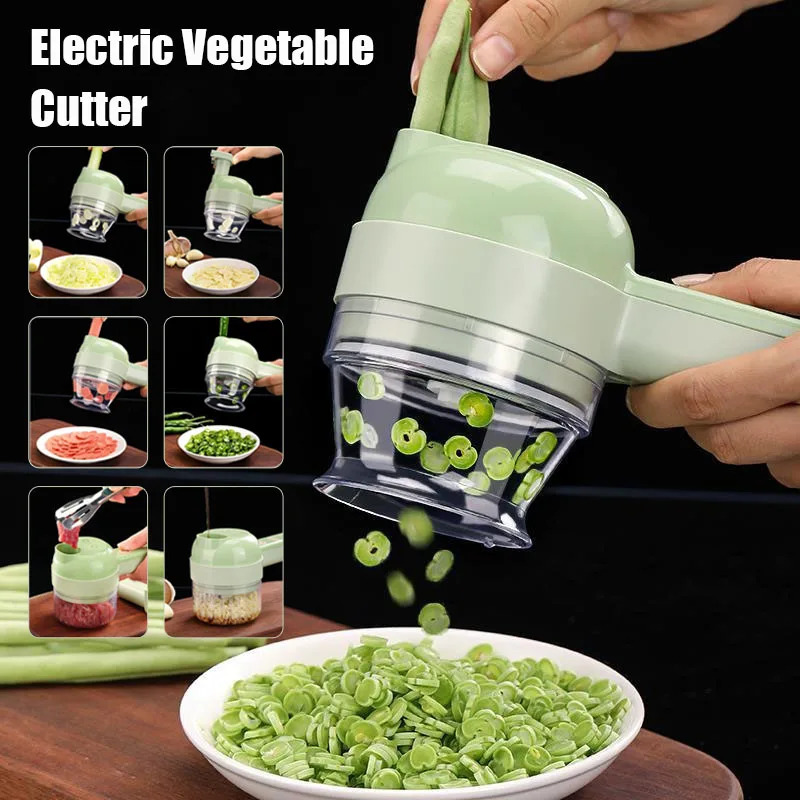 Kitchen Handy Gadgets - Электрическая овощерезка 4 в 1, беспроводной