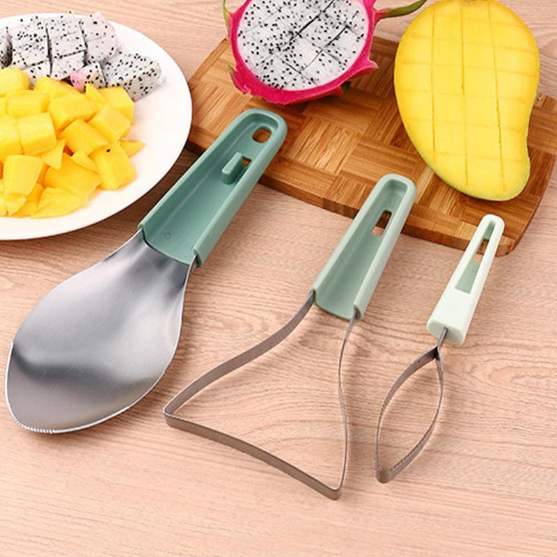 3в1 нож для очистки манго, сеп – обзор и цена Avocado Slicer Tool